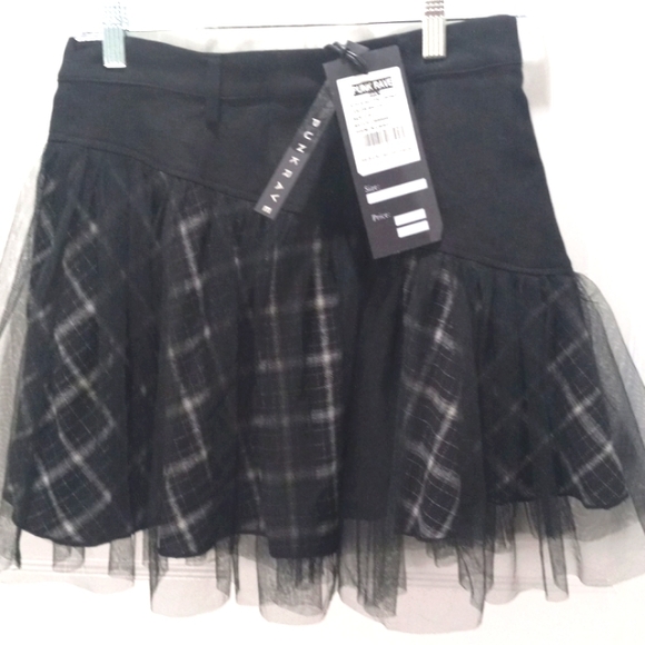 Hip hop dark plaid skirt YV43917 main image 1